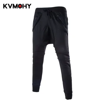 

Harem Pants Men Fashion Hip Hop Cross Pant Male Elastic Waist Punk Loose Trousers Casual Tracksuit Bottoms Joggers Streetwear