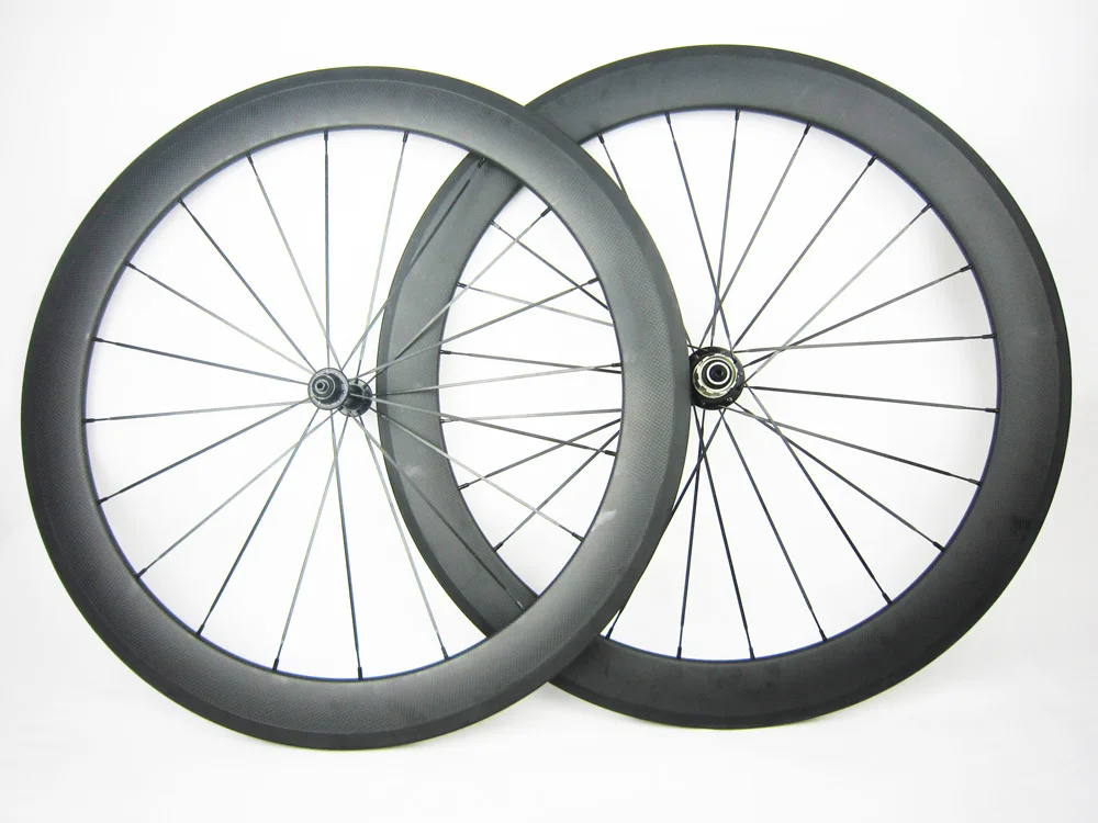 20.5mm width 60mm clincher full carbon bike wheels,straight pull hub