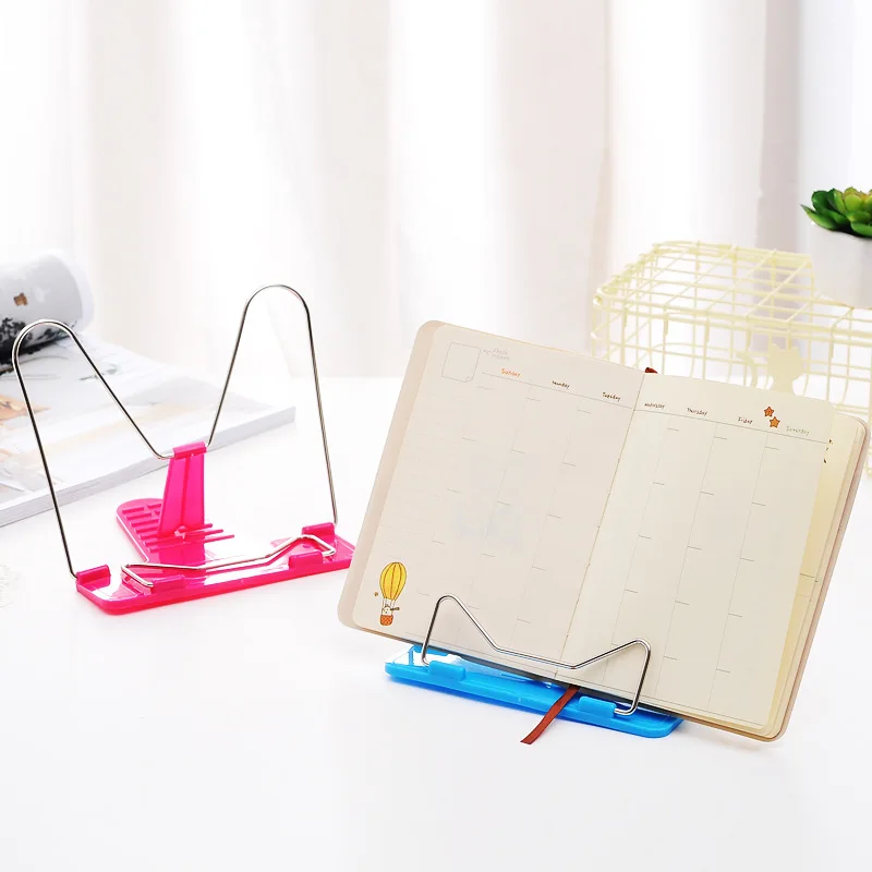 

1 Pcs Bookends Portable Foldable Adjustable Bookend Stand Reading Book Stand Document Holder Base Reading Book Holder
