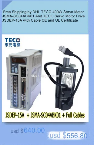 Натуральная Дельта AC Servo Двигатель 3 кВт ECMA-F11830SS с тормозом и Дельта AC Servo Двигатель Drive ASD-B2-3023-B компанией DHL