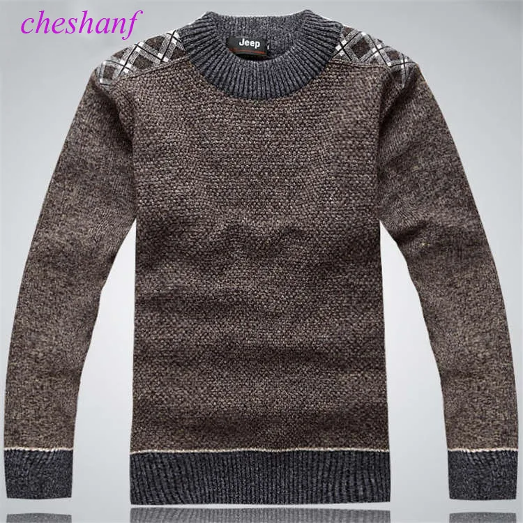 Cheshanf бренд осень зима для мужчин's свитеры для женщин Повседневное толстый теплый Рождественский свитер плед лоскутное