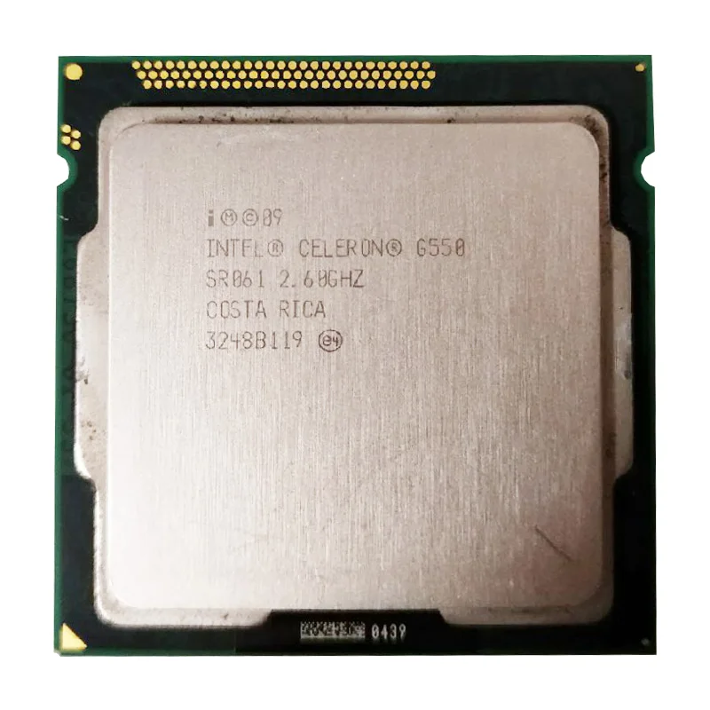 Четырехъядерный процессор Intel Celeron G550 Процессор 2 м/2,60 ГГц LGA 1155 TDP 65 W H61 B75 81 B85 материнской имеют Pentium Dual Core g2030 2120 2130 Процессор по доступной цене