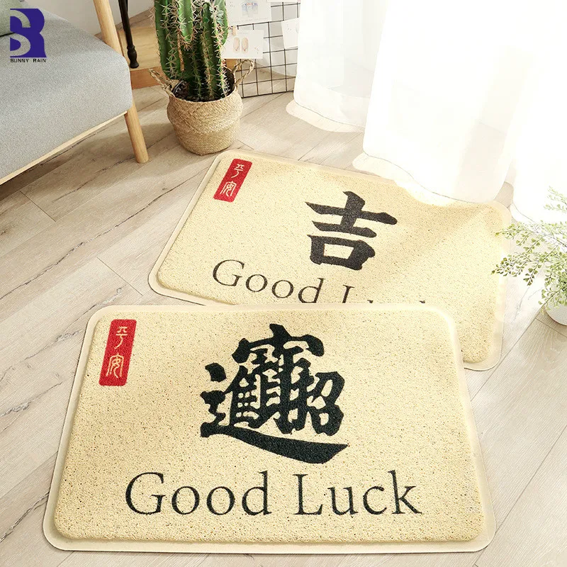 SunnyRain 1-Piece ПВХ выдув уличный коврик не скользящий коврик для ванной комнаты коврик и ковер для кухни