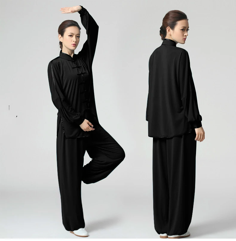 Günstige Neue Tai Chi Kleidung Elastizität Gewirke Für Männer Und Frauen Kung Fu Leistung Kleidung Wushu Kampfkunst Uniformen