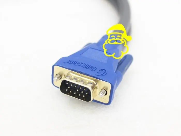 FENGYI KEJI VGA/SXGA Monitor Y-Splitter Cable for C2G Cables to Go 29610One HD15 Male to Two HD15 Female SXGA 