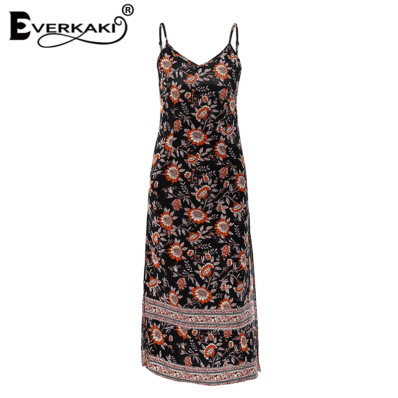 Everkaki font b Women b font Boho font b Floral b font font b Print b