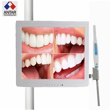 AT0210 with a 15 inch monitor VGA Intraoral Camera Endoscope Borescope 6 Led Light Dentist Camera dental camera odontologia
