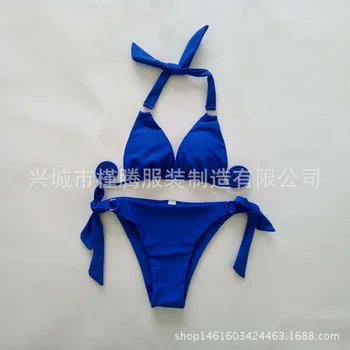 

New Sexy Bikinis Women Swimsuit Push Up Swimwear Plus Size Brazilian Bikini Set Halter Retro Beach Bathing Suits