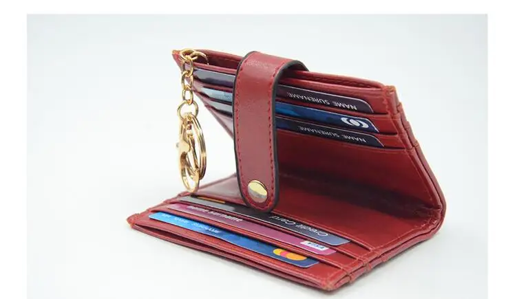 ETya модные для мужчин женщин держателей кредитных карт бизнес ID карточный кошелек бумажник из искусственной кожи тонкий Банк монет KeyCase
