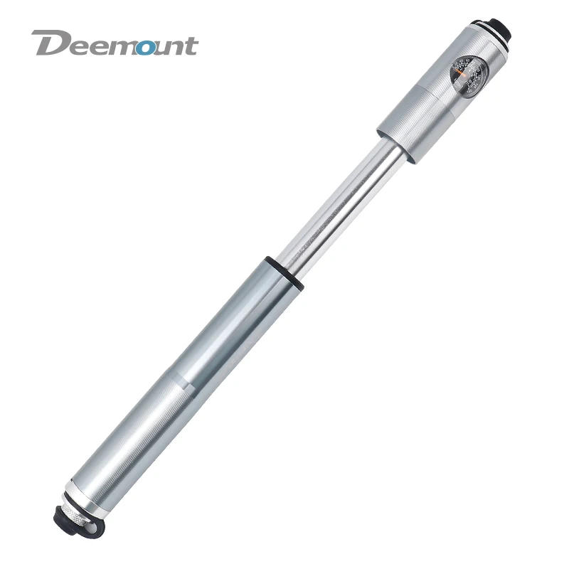 Deemount велосипедный насос 160PSI W/ Gauge CNC анодированный сплав баррель надежный Шланг