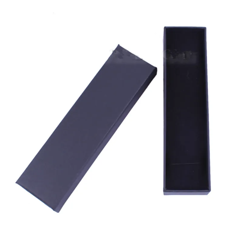 DoreenBeads модные Kraft бумага комплект ювелирных изделий Кольцо Серьги коробки прямоугольник черный подарочная коробка 18 см (7 1/8 ") x 4,6 (1 6/8"), 2 шт