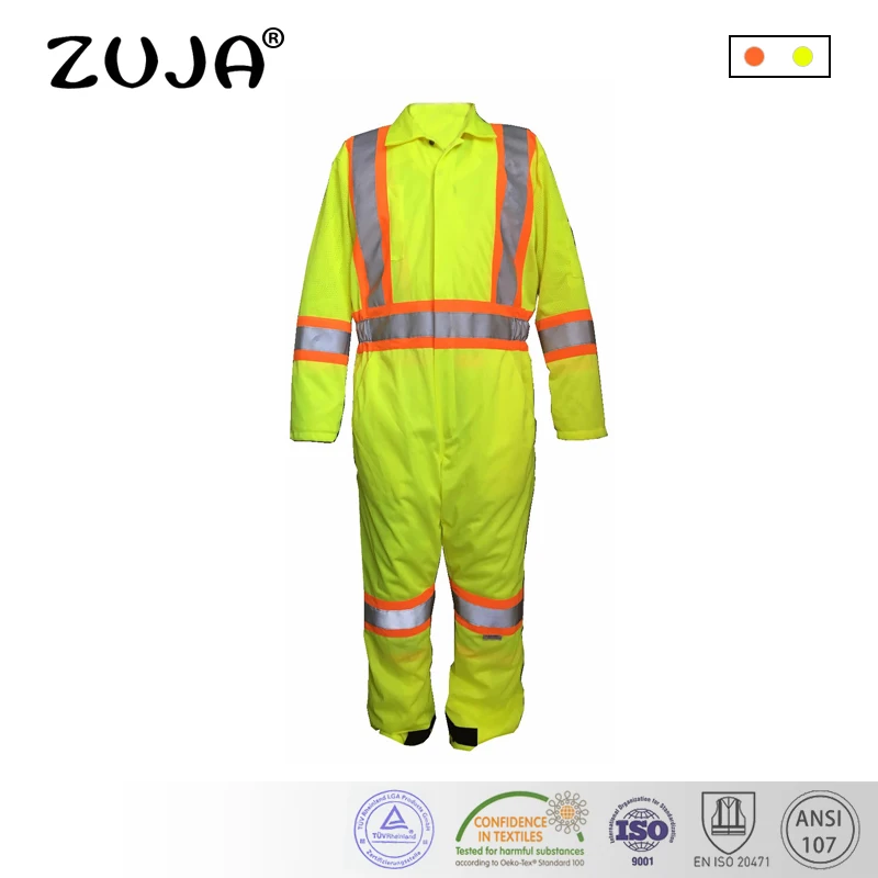 

ZUJA High Quality Working Coverall Workwear Long Sleeve Coverall Men's Work Reflective Coverall