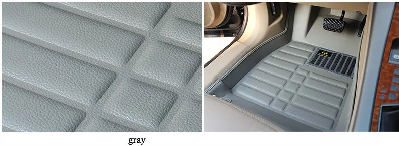 lsrtw2017 leather car floor mat carpet for volkswagen vw tiguan 2007 2008 2009 2010 2011 2012 2013 accessories