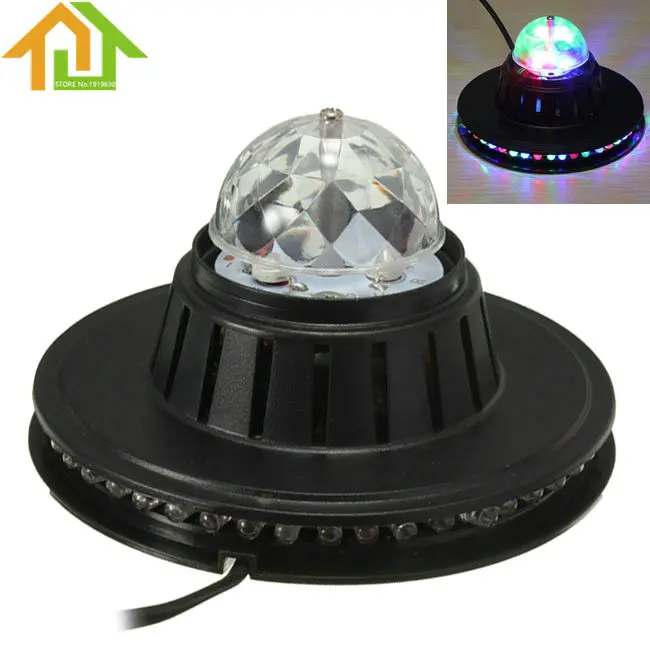 

Rotating RGB Stage Light Voice Control Disco Party Crystal Magic LED Ball Club