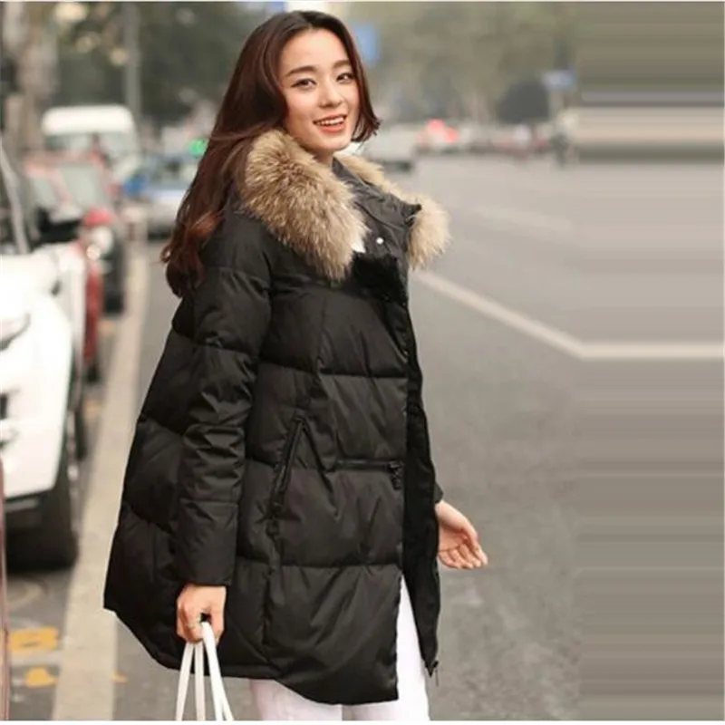 Женская зимняя теплая куртка с капюшоном, толстые длинные зимние пальто на молнии с меховым воротником размера плюс, верхняя одежда с подкладкой - Цвет: 3