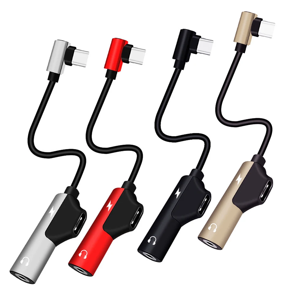 Type C To 3.5 mm Earphone Jack Adapter 2 in 1 USB C Audio Cable Converter Charging Splitter Headphone Adapter For Samusng A30