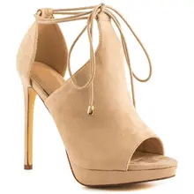 Khaki Women Shoes Pumps Peep Toe High Heel Open Toe Shoes Custom Colors Women Pumps High Heels Stiletoes Slip-ons 2017