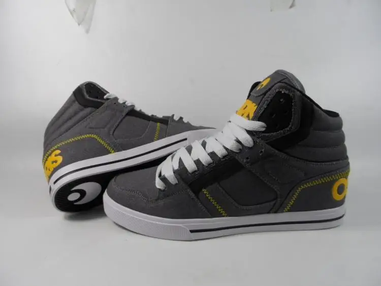 ФОТО Osiris Men Boy Skate boarding Shoes Clone Grey Yellow White US 11 12