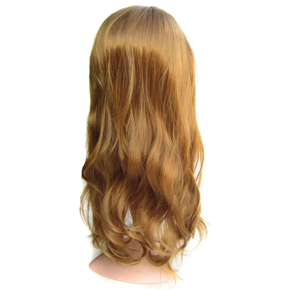 Delice 22 "синтетический волнистый длинный парик с двойной плетеная головная повязка Косплей 3/4 полупарики для женщин