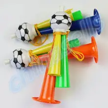 Corne de football à trois Tubes colorés, 1 pièce, cornes de voix acclamante, pour fête, carnaval, jeux de sport
