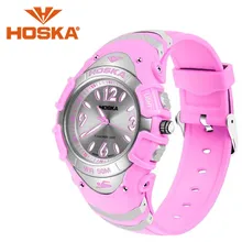 Marque hoska étudiant femmes de montres à quartz montre femmes sport en plein air étanche montre femme quartz-montre h804-n