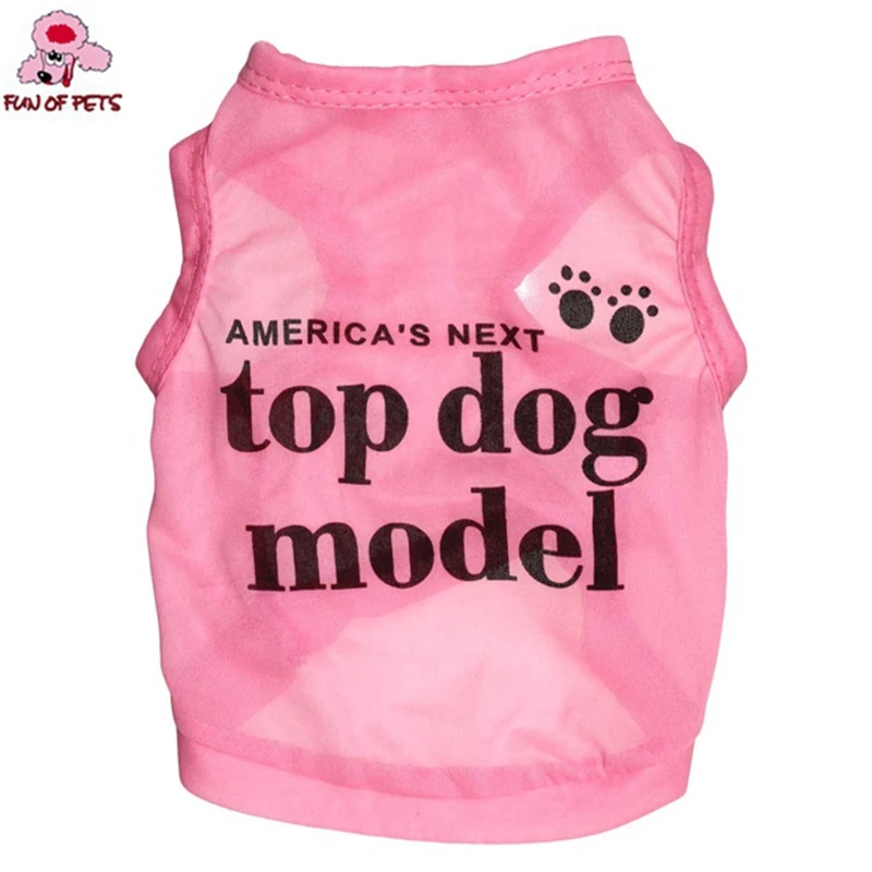 2017 New Fashion Summer Lovely "Top Dog Model" Pattern Terylene Vest