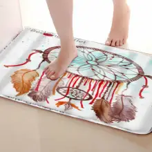 Перо Стиль Коврик для ванной комнаты, смешной Противоскользящий коврик для ванной, занавески для душа s аксессуары, соответствующие вашей душевой занавеске