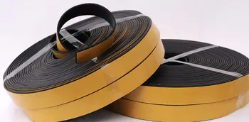 

5meters 10mm x 2mm self adhesive flat epdm crash rubber foam sponge cabinet door window seal strip
