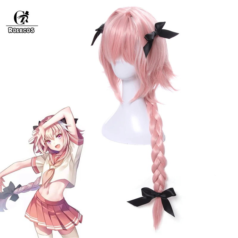 Rolecos 運命 Apocrypha コスプレ帽子 Astolfo ゲームコスプレ Fgo 髪 75 センチピンク耐熱人工毛女性 Hair Women Hair Hairhair Pink Aliexpress