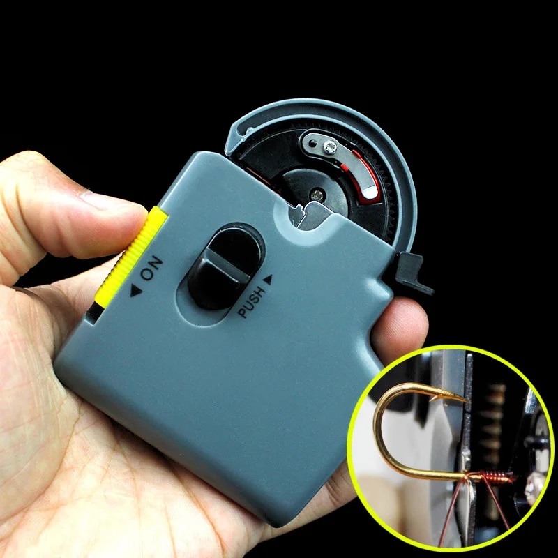 

Automatic Portable Electric Fishing Hook Tier Machine Fishing Accessories Tie Fast Fishing Hooks Line Tying Device QA1140