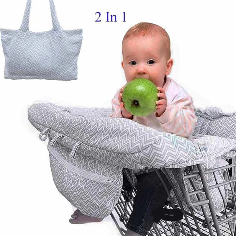 

Folding Baby Shopping Cart Cover Safety Security Portable Infant Highchair Cover Children Push Cart Seat Mat Trolley Pad Protect