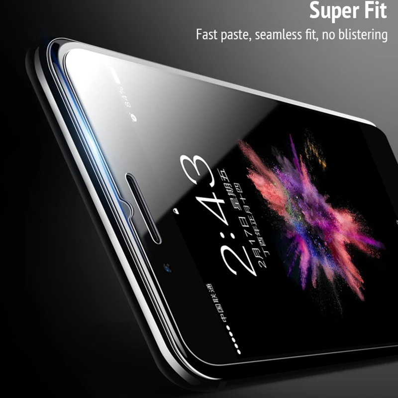Нано закаленное стекло для iphone XR X XS MAX 7 8 6 6s Plus 5 5s 5C SE 4 4s передняя защита экрана с