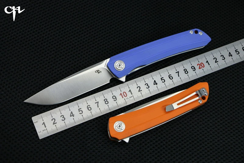 

CH3002-G10 High Quality Flipper folding knife D2 blade G10 handle Outdoor camping hunting pocke fruit knives EDC tools Survival
