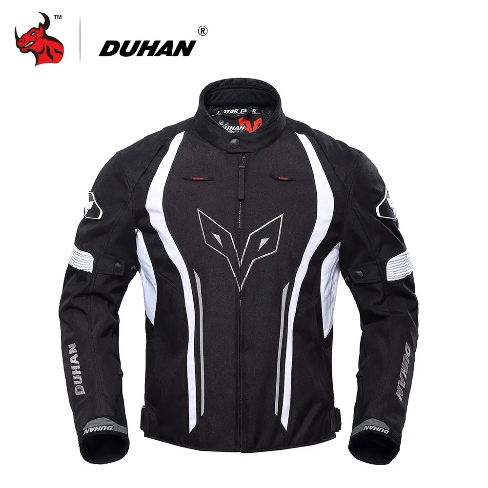 

DUHAN Motorcycle Jackets Motorcycle Protection Men Windproof Waterproof Moto Jacket Protective Gear Includes Neck Protection