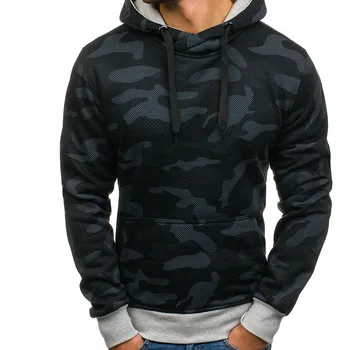 

2019 Autumn New Fashion Men's Wear Camouflage Pullovers Big Pocket Hoodies