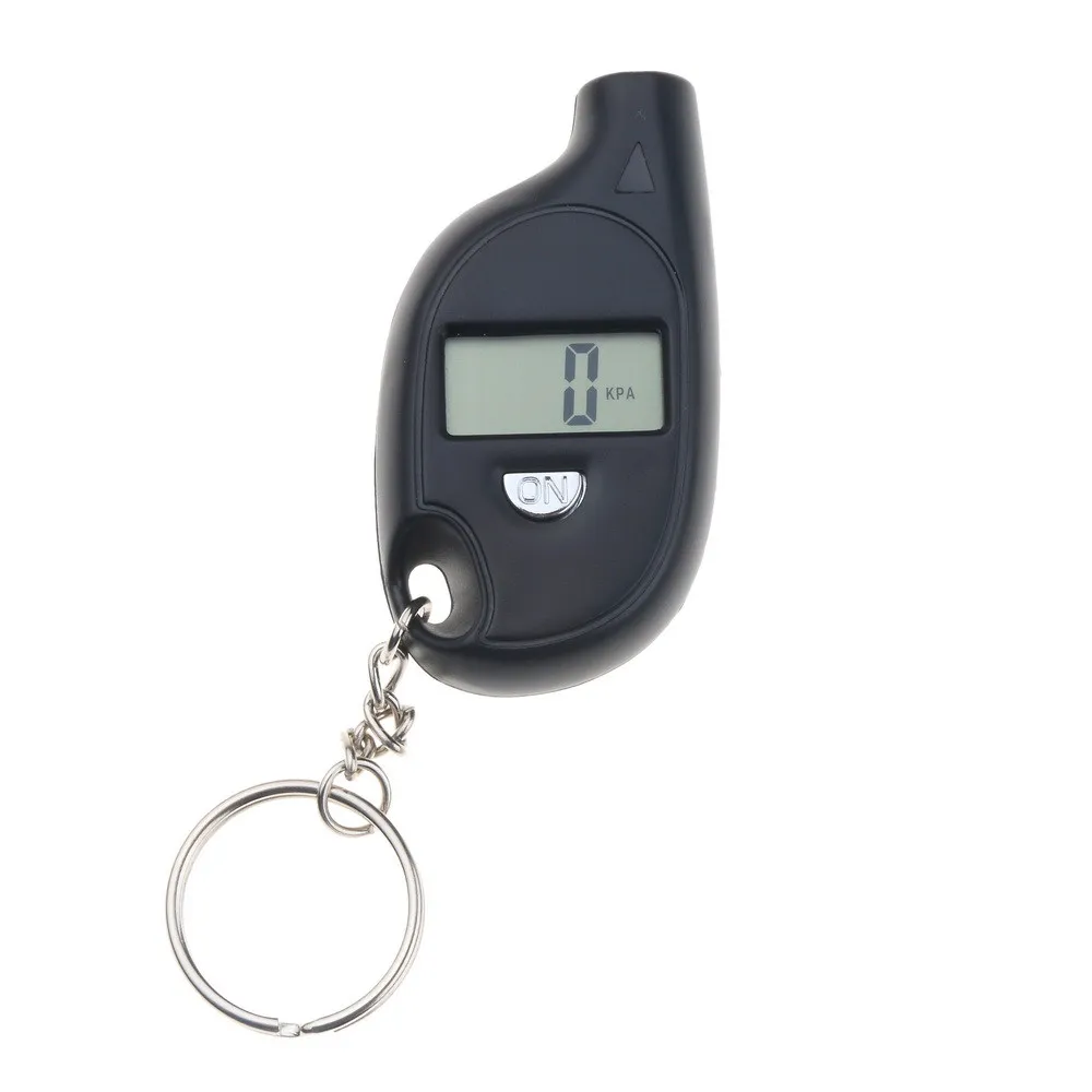 Mini Keychain style Tire Gauge Digital LCD display Car Tyre Air Pressure tester meter Car Auto Motorcycle tire Safety alarm03