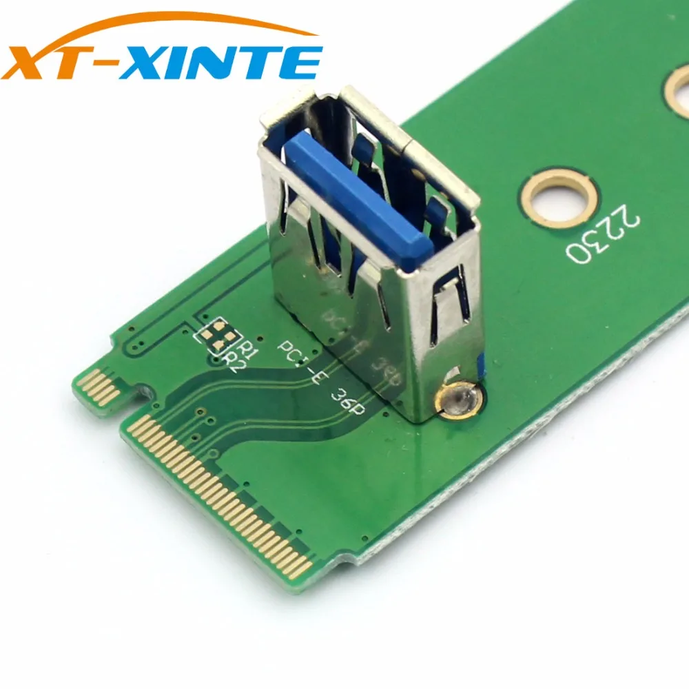 M.2 for NGFF to PCI-Express USB 3.0 Adapter Card M2 to USB3.0 PCIE PCI-E Convertor Card for Mining Miner