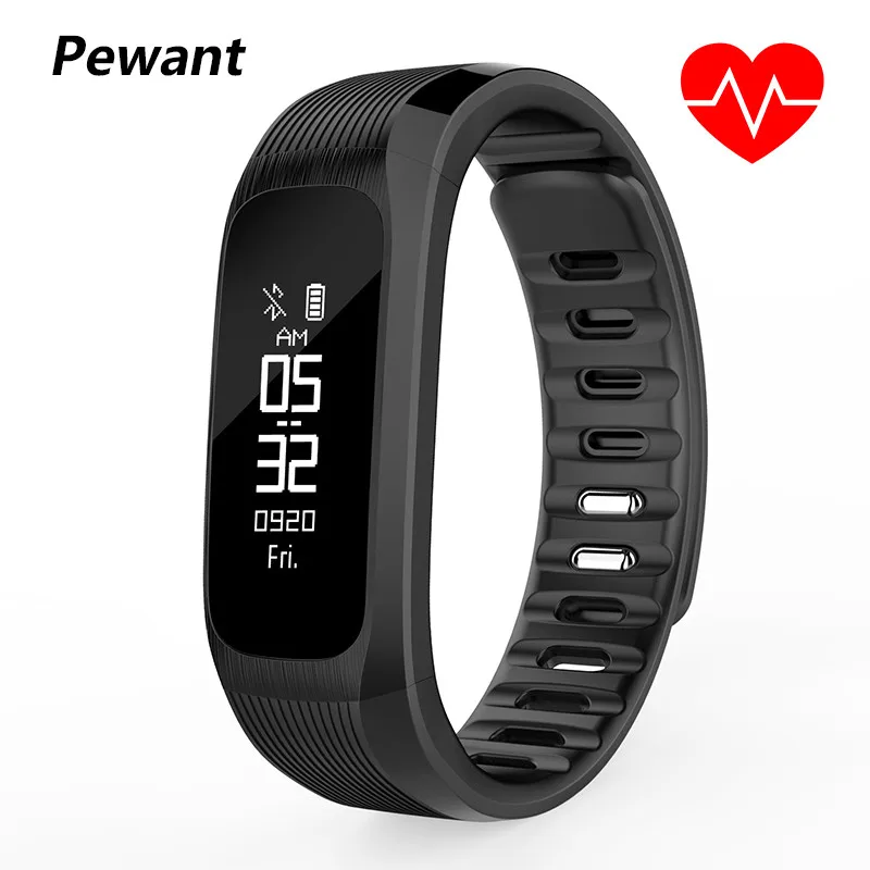 Pewant IP67 Fitness Bracelet Heart Rate Blood Pressure Monitor Smart