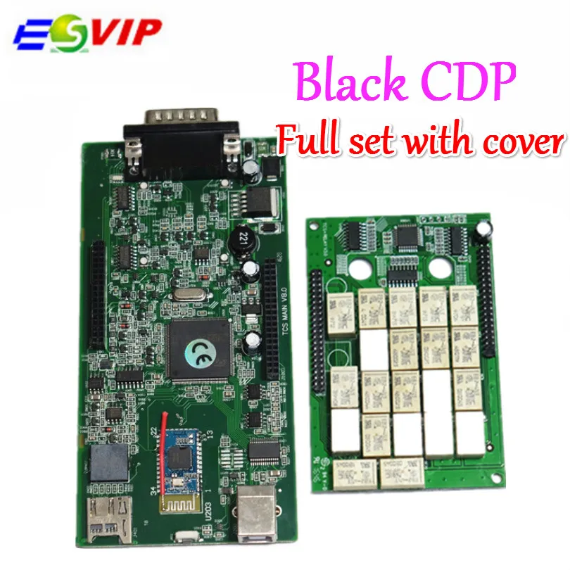 

5pcs DHL free A++Quality 2016.00With Keygen for Black CDP TCS CDP pro with bluetooth new vci black cdp pro 3 in 1 car/trucks
