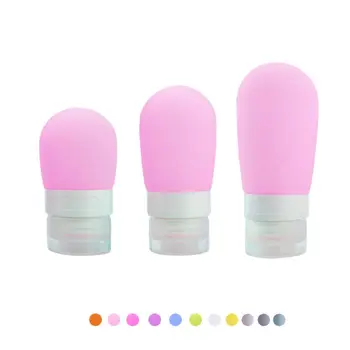 

Creative Bulb Shape Silicone Refillable Empty Tube Squeezed Cosmetic Container Cream Bottle Flip Cap Travel Portable Dispenser