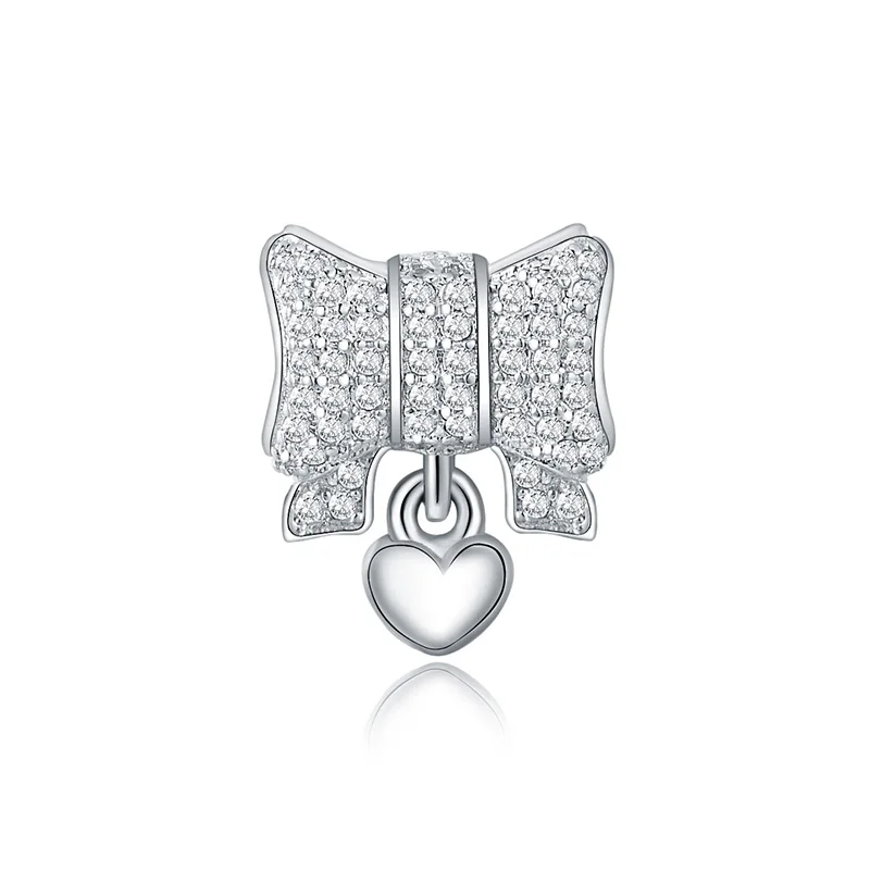 925 Sterling Silver Beads Charms Love wallet Style Crystal Bead for Original Pandora Bracelet &amp Bangle Jewelry YBD168YX | Украшения и