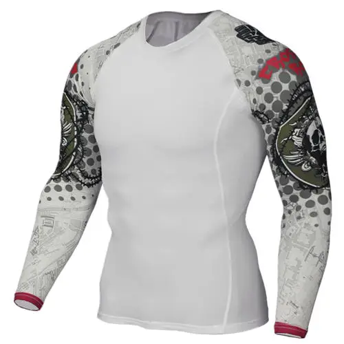 Волк 3D футболка с длинным рукавом спортивная рубашка с короткими рукавами, Для мужчин сильно облегающее Спортивное мужское белье колготки Для Мужчин's футболки для бега спортивная ткань отводящая влагу Рашгард - Цвет: TC124
