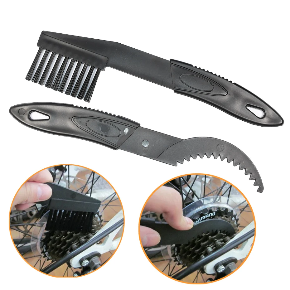 Best Portable Cycling Chain Cleaner Bicycle Cleaning Brush Toothed Cleaner Outdoor Bike Wheel Scrubber Tool for Road MTB Bicycle 9