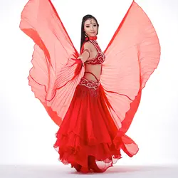 Крылья для танца живота Египет Isis индийский танец для женщин живота искусственный шелк крылья сценический реквизит без палочки