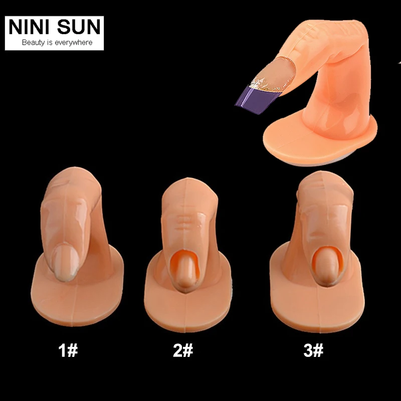

High Quality faux ongles Fake nails Fake False Practice Display Fingers Nail Art Tools Tips UV Gel Acrylic Training For Beginner