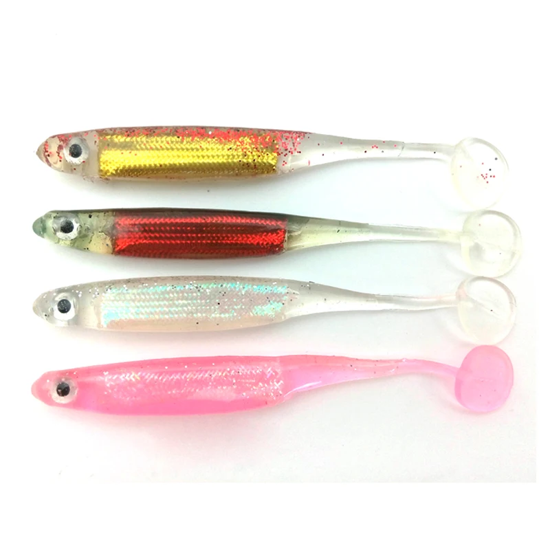 

[4 PCS] Soft Fishing Lure Fake Artificial Bait Fishing Lures Soft Plastic For Spinning Telescopic Fish 9cm 5g