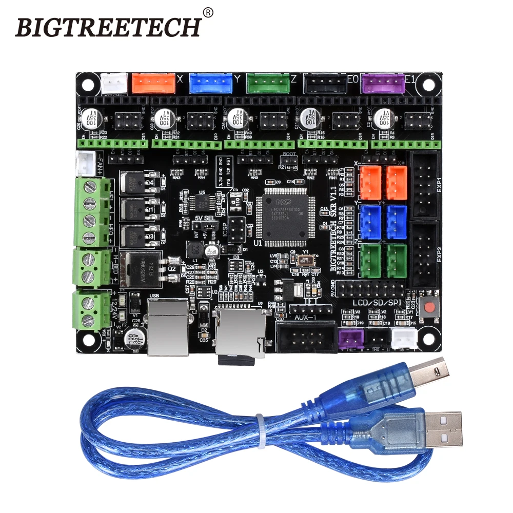 BIGTREETECH SKR V1.1 3d принтер плата контроллера ARM 32 бит материнская TMC2130 TMC2208 TMC2100 DRV8825