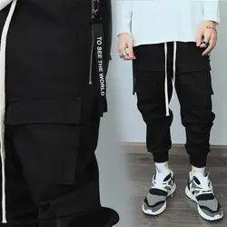 2018 Американский high street в стиле хип-хоп улица прилив мужской стример карманы на молнии луч Штаны прилив бренд повседневные штаны