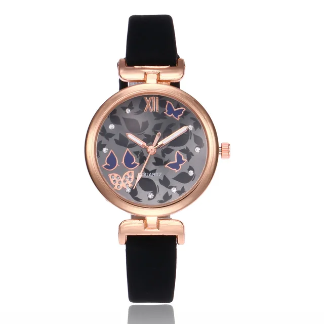 2018 Fashion Women Bracelet Watch Famous Brand Ladies Butterfly Leather Analog Q 2018 Fashion Women Bracelet Watch Famous Brand Ladies Butterfly Leather Analog Q