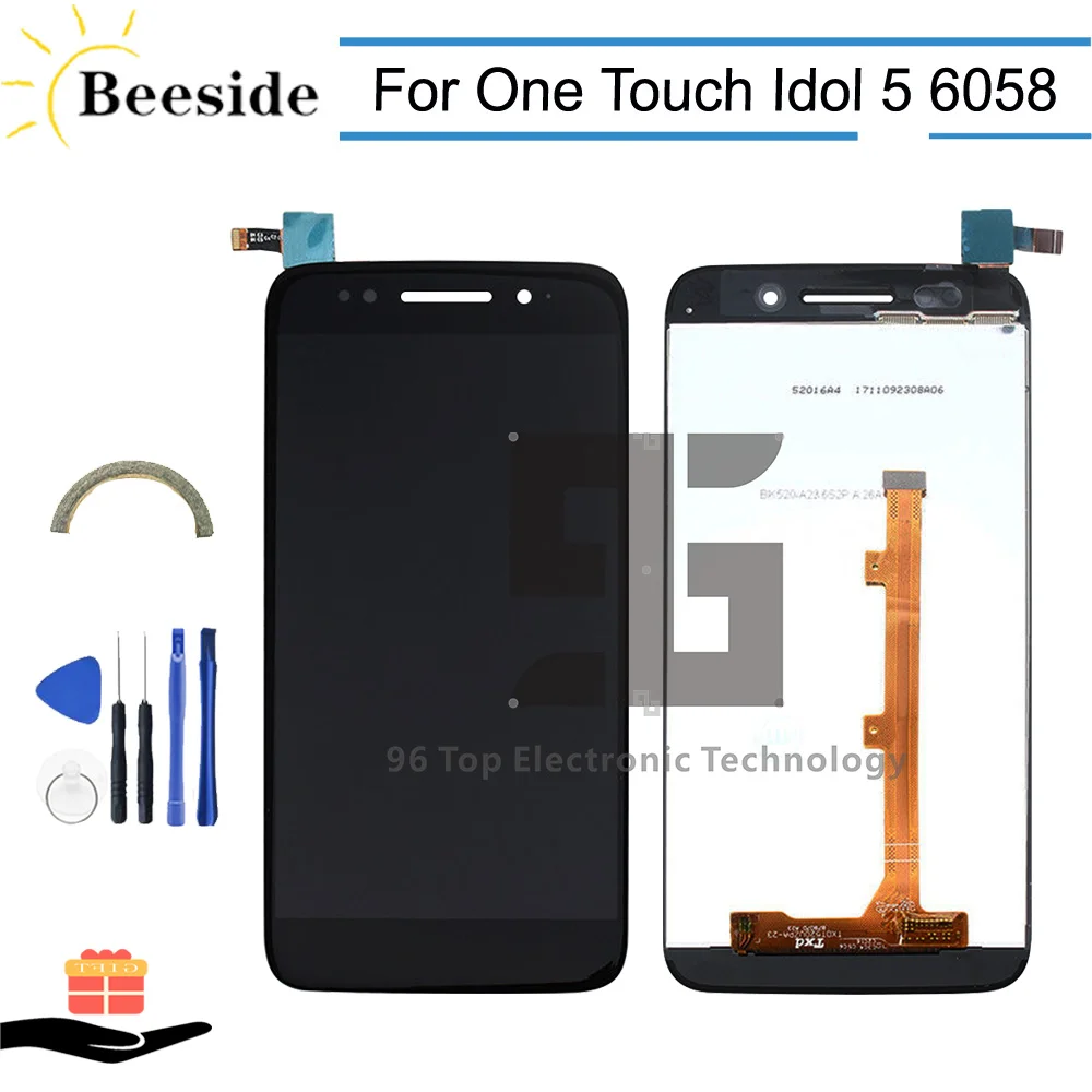 

AA+ Quality LCD 5.2'' For Alcatel One Touch Idol 5 OT6058 6058 6058D LCD Display Touch Screen Digitizer Assembly Replace